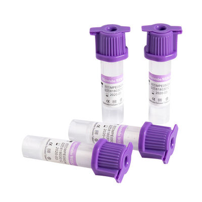 K2 EDTA τριχοειδές Lavender λαστιχένια ΚΑΠ σωλήνων συλλογής αίματος