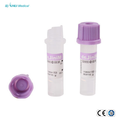 EDTA μικροϋπολογιστών K2 τριχοειδές Lavender λαστιχένια ΚΑΠ σωλήνων συλλογής αίματος