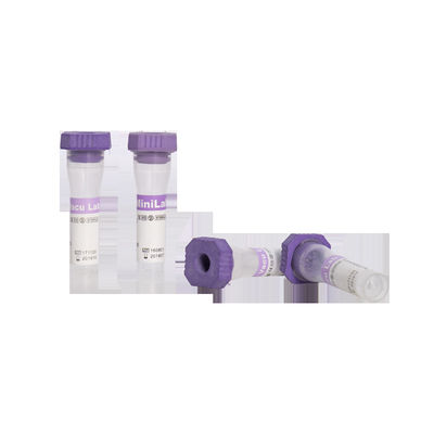 EDTA μικροϋπολογιστών K2 τριχοειδές Lavender λαστιχένια ΚΑΠ σωλήνων συλλογής αίματος