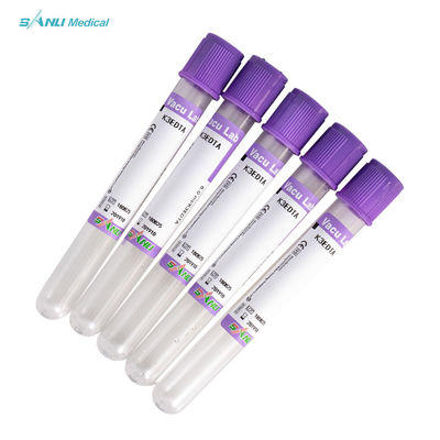 Συλλογή αίματος μιας χρήσης EDTA K3 Tube 3-5ml Εγκεκριμένο CE
