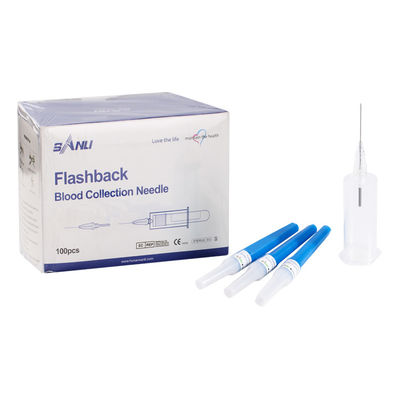 ISO9001 Μίας χρήσης Multiple Flashback Needle 23G For Blood Collection