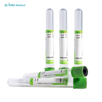 Μιας χρήσης Blood Collection Green Top Heparin Tube CE