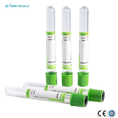Μιας χρήσης Blood Collection Green Top Heparin Tube CE