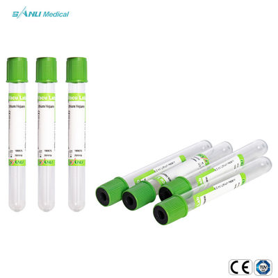 Μιας χρήσης Blood Collection Green Top Heparin Tube CE