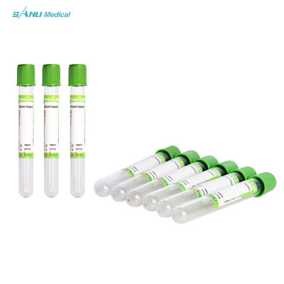 Λιθίου Ηπαρίνη Green Glass Tube μίας χρήσης CE ISO Εγκεκριμένο για Αιμοληψία
