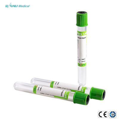 Λιθίου Ηπαρίνη Green Glass Tube μίας χρήσης CE ISO Εγκεκριμένο για Αιμοληψία