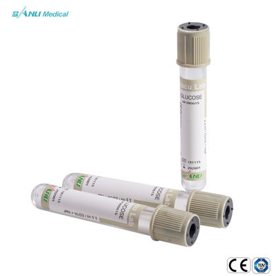 Medical Grey Vacuum Blood Collection Glucose Tube Μίας χρήσης Εγκεκριμένο CE ISO