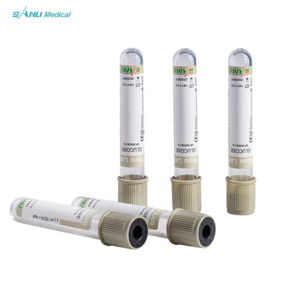 Medical Grey Vacuum Blood Collection Glucose Tube Μίας χρήσης Εγκεκριμένο CE ISO