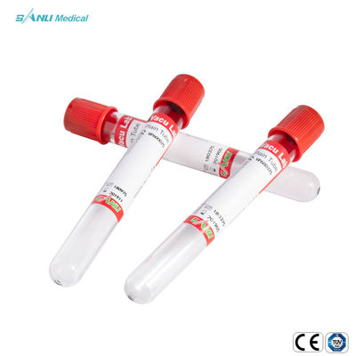 5ml κενή κόκκινη πεδιάδα σωλήνων συλλογής αίματος
