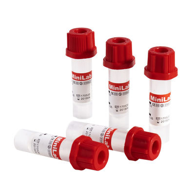 Κίτρινος τοπ τριχοειδής δίσκος σωλήνων 0.2ml 0.25ml 0.5ml 100pcs συλλογής αίματος