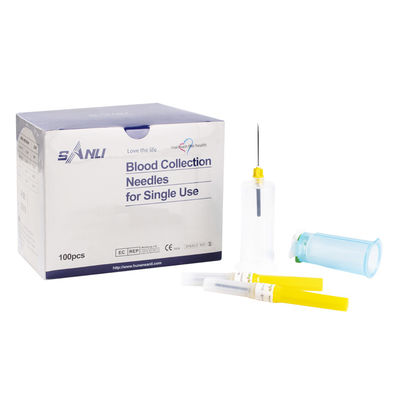 20G βελόνες 0.9x19mm συλλογής αίματος κίτρινο χρώμα για μιάς χρήσεως