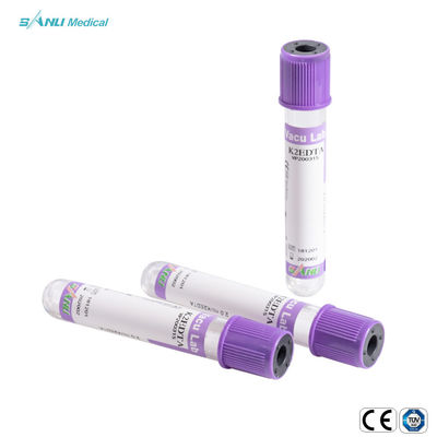 Lavender τοπ πλαστικό εγκεκριμένο CE EDTA K2 σωλήνων συλλογής αίματος με το ΠΉΚΤΩΜΑ