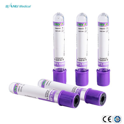 Lavender τοπ πλαστικό εγκεκριμένο CE EDTA K2 σωλήνων συλλογής αίματος με το ΠΉΚΤΩΜΑ