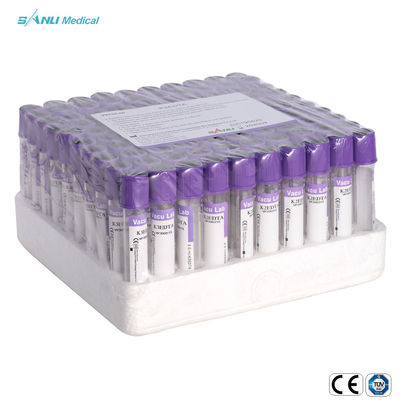 EDTA K2 πλαστική Lavender σωλήνων συλλογής αίματος κορυφή για τον προσδιορισμό αιματολογίας αίματος