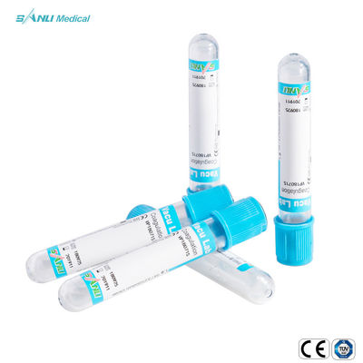 1.8ml μπλε τοπ γυαλί 3,2% πρόσθετη ουσία 13x75mm σωλήνων πήξης κιτρικού άλατος νατρίου