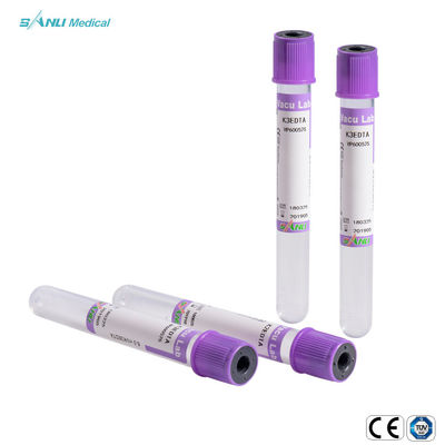 Εγκεκριμένο CE EDTA K3 13x75mm σωλήνων συλλογής αίματος γυαλιού για τον προσδιορισμό αιματολογίας