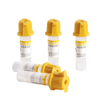 0.5ml τριχοειδής πρόσθετη ουσία ενεργοποιητών θρόμβων σωλήνων συλλογής αίματος με το πήκτωμα