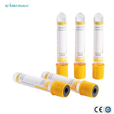 Πρόσθετος SSGT πηκτωμάτων θρόμβων σωλήνας 5-9ml IVD 16x100mm συλλογής αίματος γυαλιού κενός