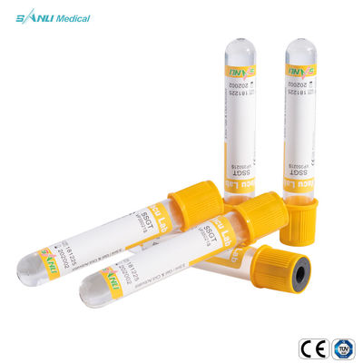 Πρόσθετος SSGT πηκτωμάτων θρόμβων σωλήνας 5-9ml IVD 16x100mm συλλογής αίματος γυαλιού κενός
