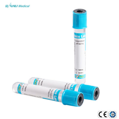 10ml ιατρικό κενό μίας χρήσης CE 13x75mm σωλήνων εξετάσεων αίματος πήξης