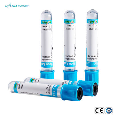 10ml ιατρικό κενό μίας χρήσης CE 13x75mm σωλήνων εξετάσεων αίματος πήξης