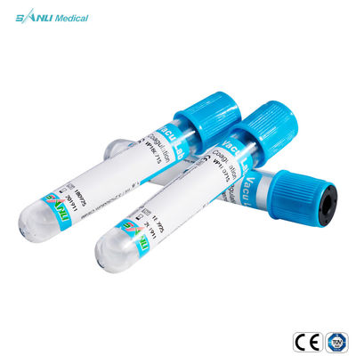 10ml ιατρικό κενό μίας χρήσης CE 13x75mm σωλήνων εξετάσεων αίματος πήξης