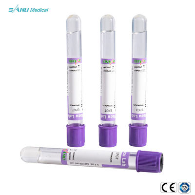 ISO9001 EDTA κενό υλικό σωλήνων 2ml 3ml PET για τη ιατρική εξέταση