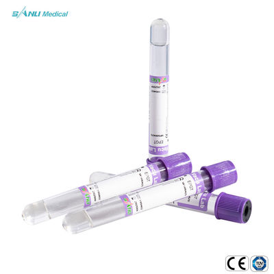 ISO9001 EDTA κενό υλικό σωλήνων 2ml 3ml PET για τη ιατρική εξέταση